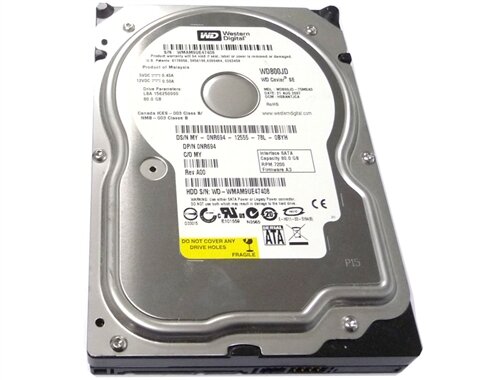 80GB W.D SATA 150 7200RPM 8MB