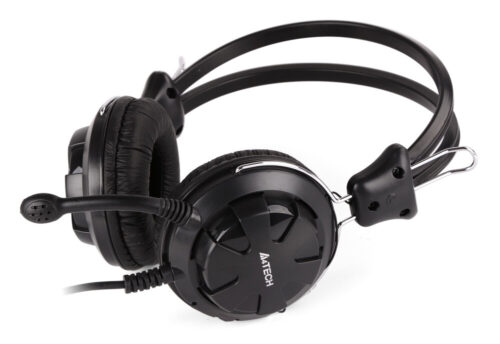 A4TECH Headset 3.5mm 40mm ακουστικά stereo μαύρα