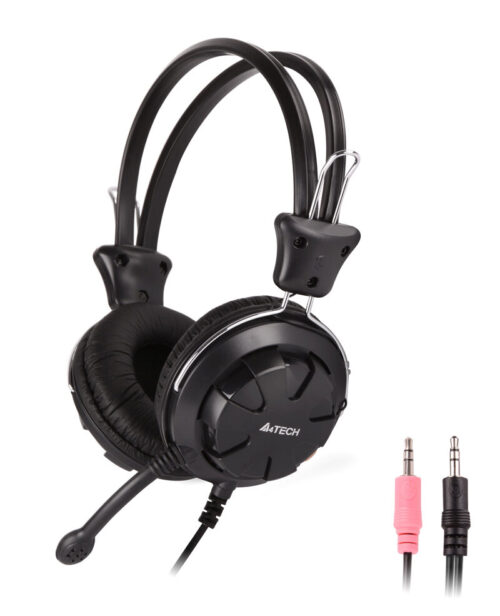 A4TECH Headset 3.5mm 40mm ακουστικά stereo μαύρα