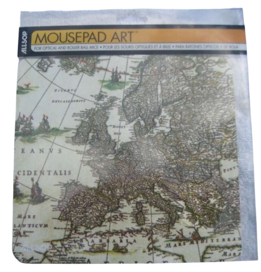 AllSop ALL-06924 Mousepad Nautical Europe Map