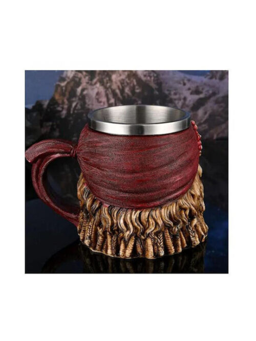 Ανοξείδωτη Σκανδιναβική Κούπα Viking Κρανίο