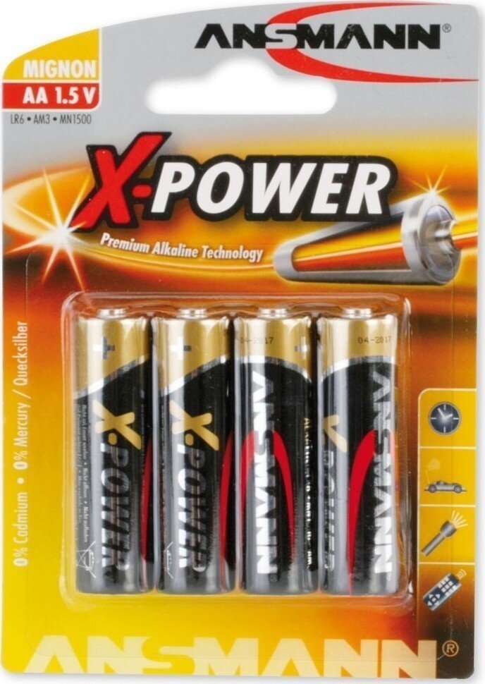 Ansmann X-Power Αλκαλικές Μπαταρίες AA 1.5V (4τμχ)