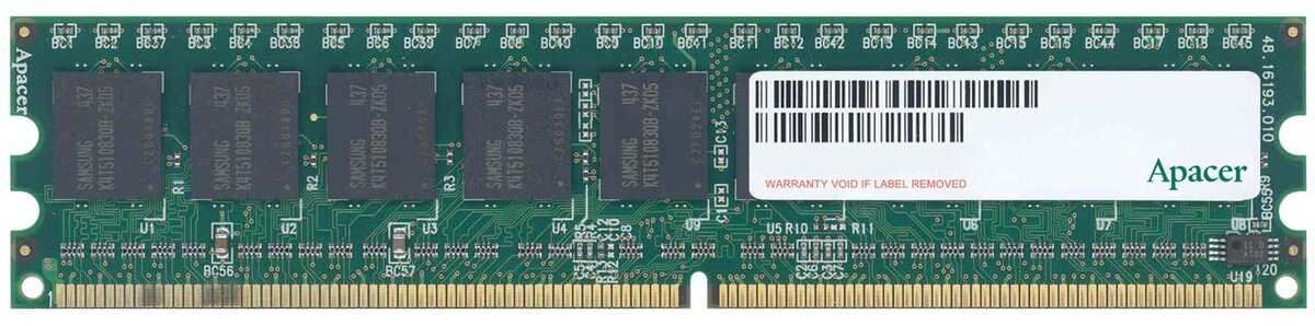 Apacer ddr2 - dimm 2048mb / 800mhz pc6400
