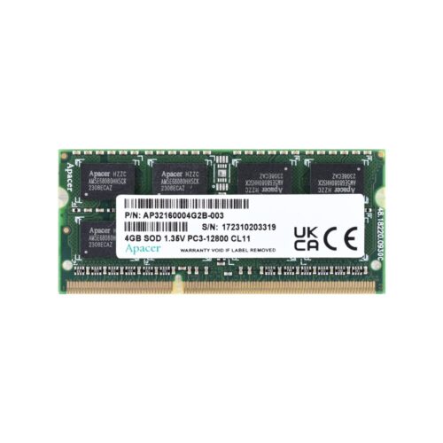 Apacer Ddr3 sod 4096mb 1333mhz Pc10600 Sr