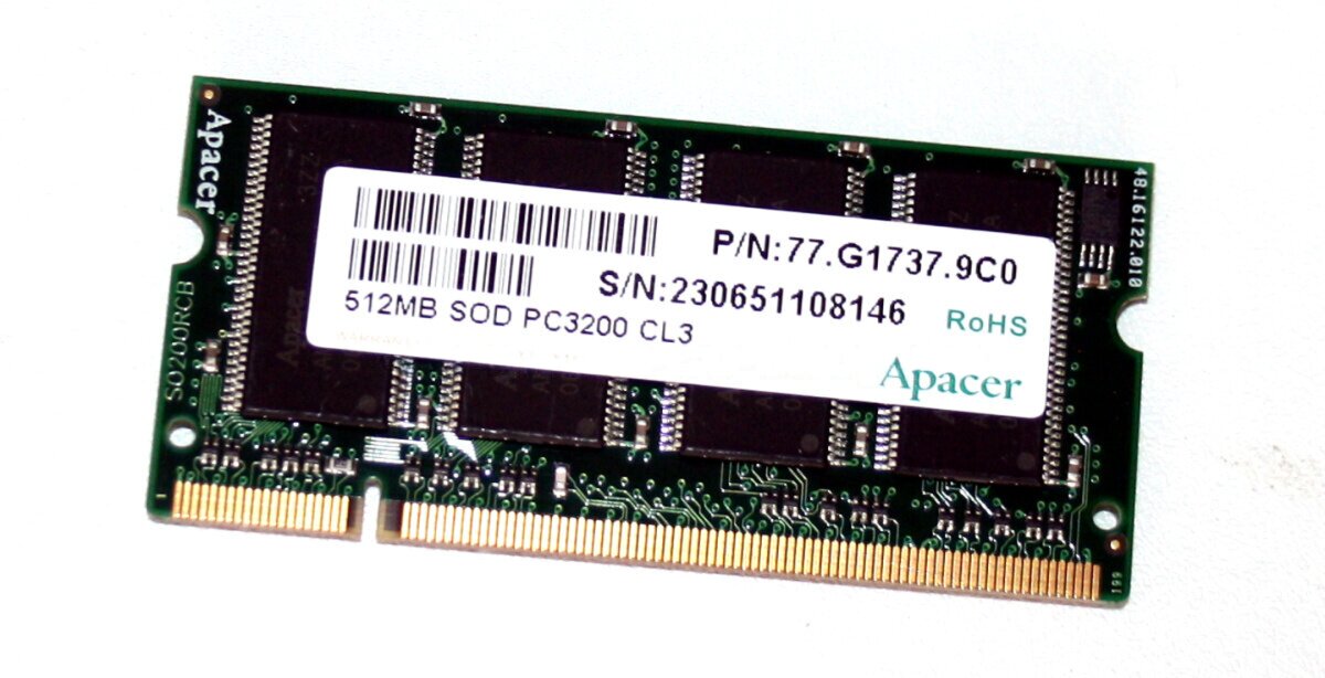Apacer DDR-SODIMM 512MB 266MHz PC2100