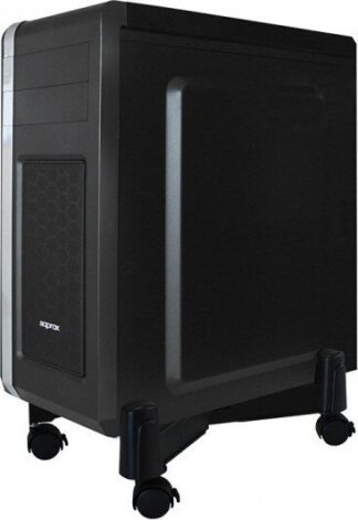 Aqprox Cpu Stand Μαυρο Με Ροδες
