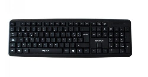 Aqprox Wired Standard Keyboard Usb Black Appkbvlgr