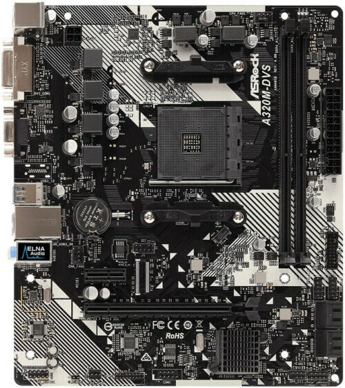 Asrock A320M-DVS R4.0 Motherboard Micro ATX με AMD AM4 Socket