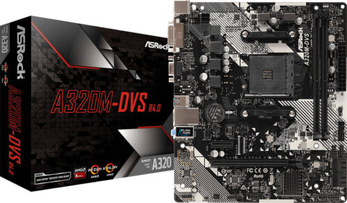 Asrock A320M-DVS R4.0 Motherboard Micro ATX με AMD AM4 Socket