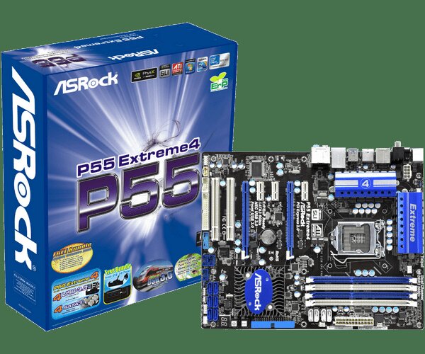 ASRock ATX S1156/P55 4DDR3 2PCIE16X 2PCI GL S2+S3RUSB3 SC