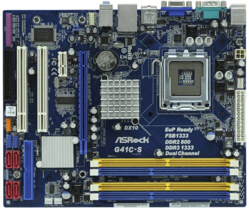 ASRock G41C-S M-Atx S775/Ig41 Vga 2Ddr2+2Ddr3 2Pci Pciex16X Lan S