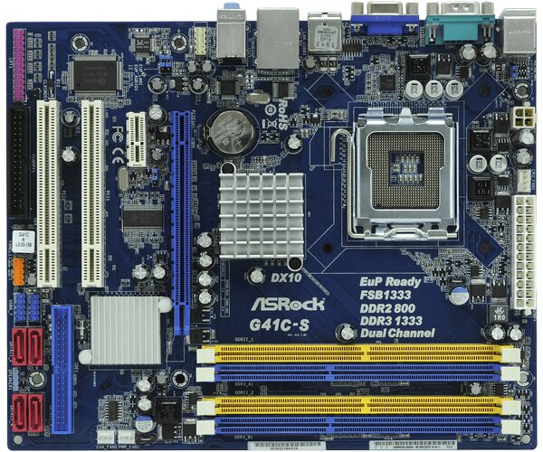 ASRock G41C-S M-Atx S775/Ig41 Vga 2Ddr2+2Ddr3 2Pci Pciex16X Lan S