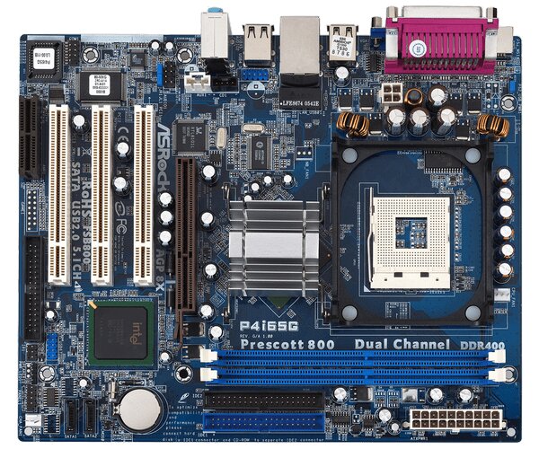 Asrock M-ATX S478/I865G 2*DDR1-400 VGA 1AGP-8X 3PCI LAN 2S