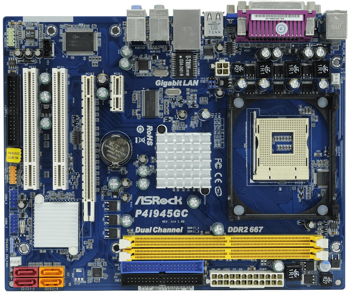ASRock M-ATX S478/I945GC 2x DDR2-667 VGA 1x PCIe16x 2x PCI GLAN