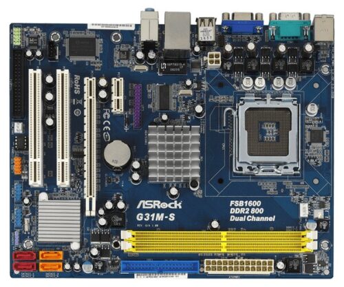 ASRock M-ATX S775/IG31 VGA 2DDR2 2PCI PCIE16X GLAN SATAII
