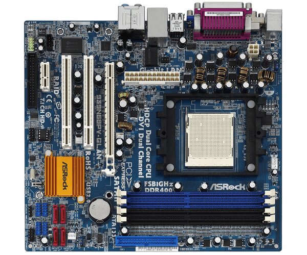 ASRock M-Atx S939 4Ddr Pciex16x 2Pci Sataii Raid Glan