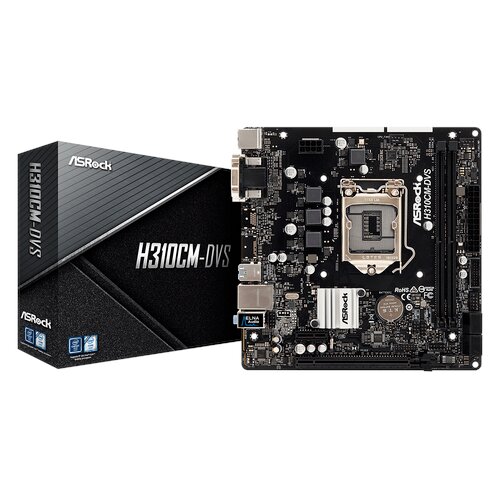 AsRock Matx H310Cm-Dvs - S1151/2DDR4 1PCIEx16 1PCIEx1 1GL S3 U3 VGA