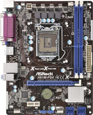 Asrock Matx S1155/h61 2ddr3 1pcie16x 1pcie1x Gl S2 U2 Scap