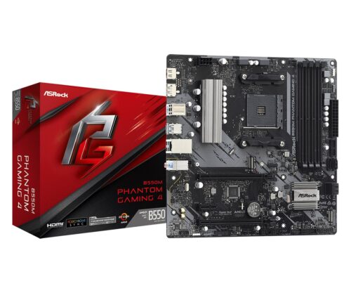 Asrock Motherboard B550M Phantom Gaming 4