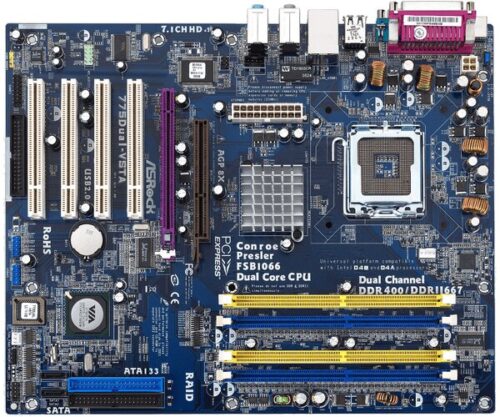 ASRock S775PT880P AGP8X 2DDRII+2DDR 4P