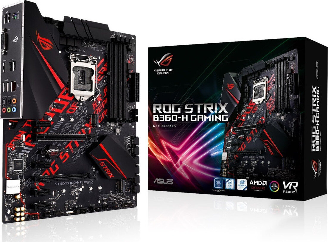 Asus Rog Strix B360-H Gaming Motherboard ATX με Intel 1151 Socket