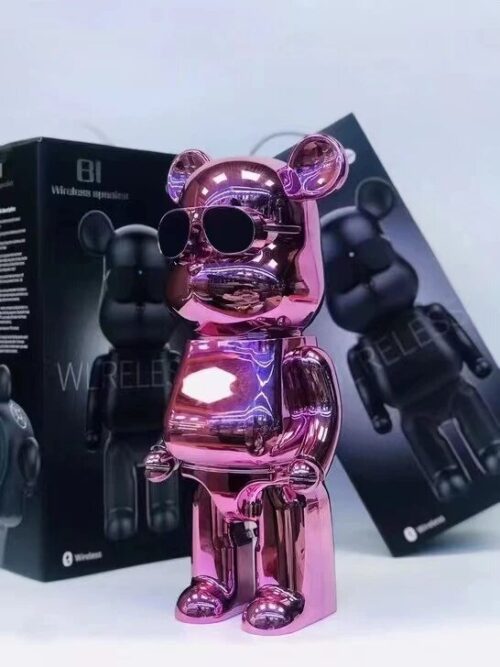 Ασύρματο Φορητό Ηχείο Bluetooth B2 Violent Bear ροζ
