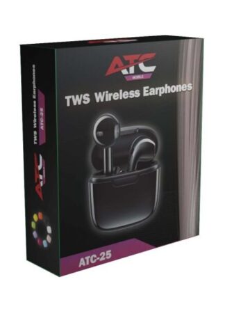 ATC-25 TWS Ασύρματα Ακουστικά Bluetooth Μαύρο