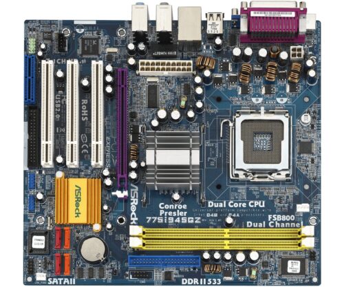 Atx Asrock S775/i945p 4ddr2 Pcx16x 3pci Glan 2fwire