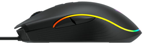 Aula ενσύρματο gaming ποντίκι Wind F806 2400DPI 7 πλήκτρα RGB μαύρο