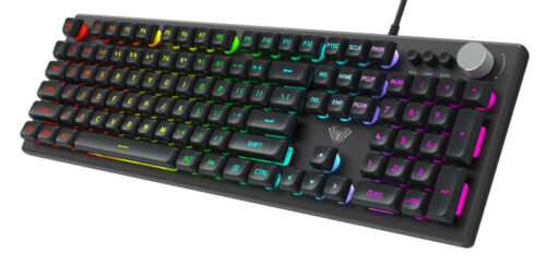 AULA Gaming πληκτρολόγιο WIND RGB μαύρο-γκρι