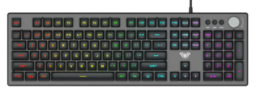 AULA Gaming πληκτρολόγιο WIND RGB μαύρο-γκρι