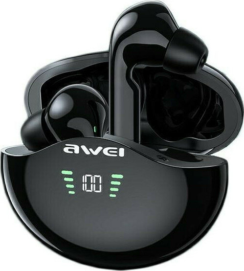 Awei Ακουστικά In-ear Bluetooth Handsfree με Θήκη Φόρτισης T12P