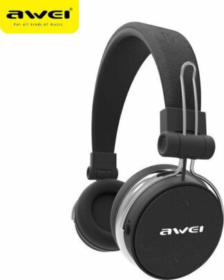 Awei Ασύρματα Ακουστικά Bluetooth Over Ear Μαύρα