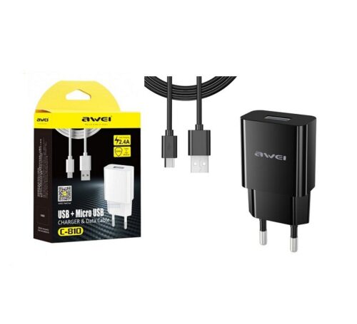 AWEI Charger & Data Cable Fast Charging 2.4A