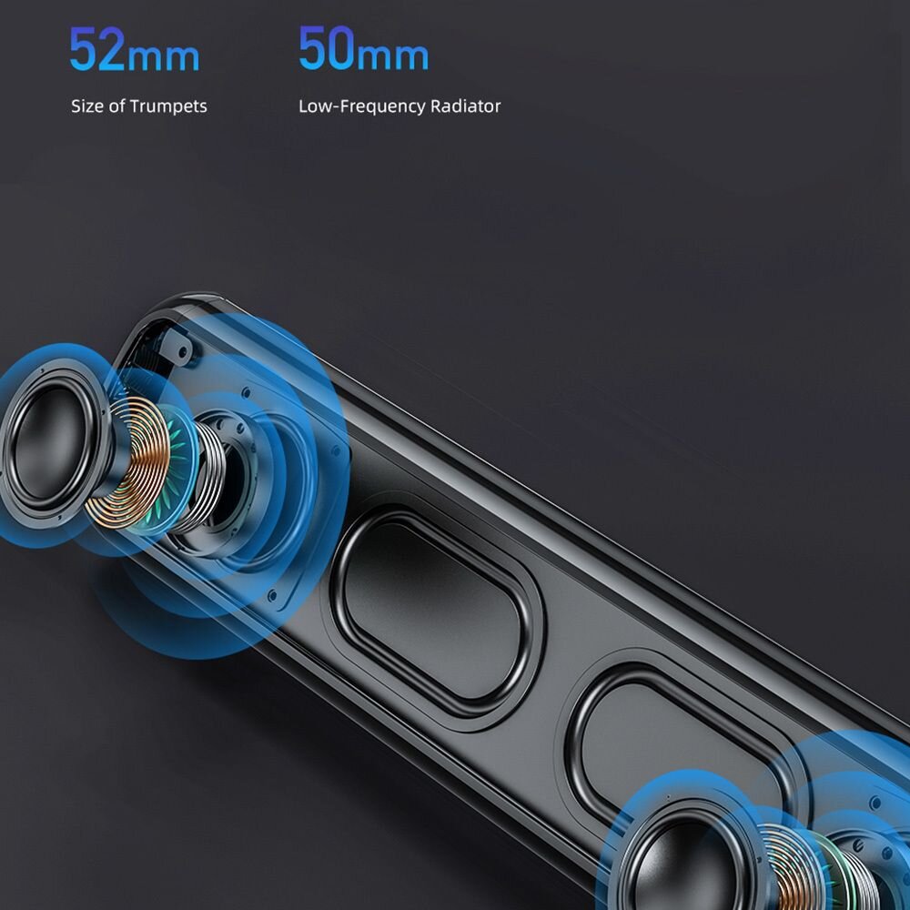 Awei Ηχείο Bluetooth 10W, με Ραδιόφωνο & διάρκεια μπαταρίας έως 3.5 ώρες Black