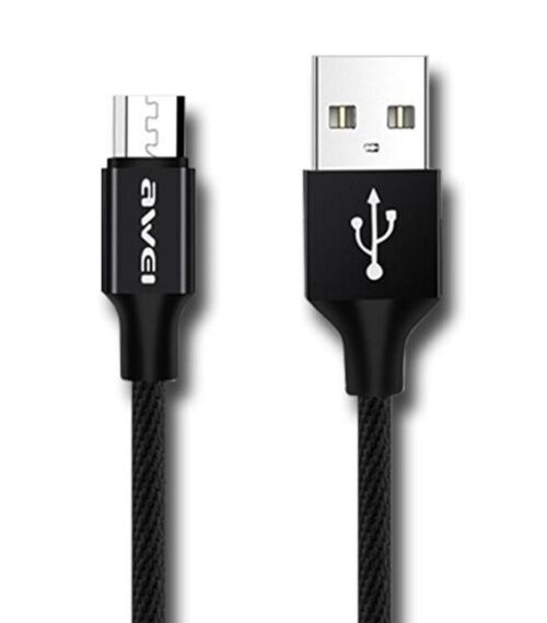 AWEI Καλώδιο Micro 2.4A Fast Charge & Data Transmission 2m Ενισχυμένο, Blister Box