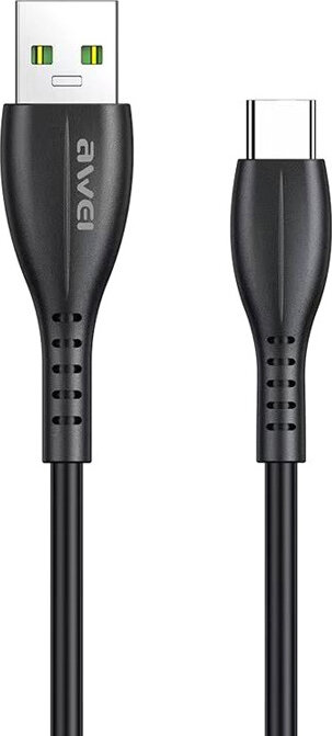 Awei Kαλώδιο Type-C σε USB-A 2.4A 1m μαύρο