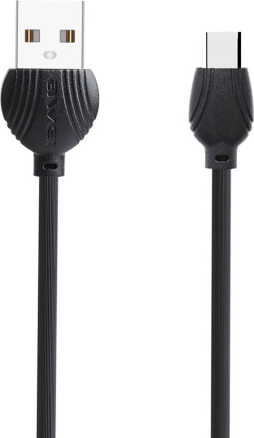 Awei Kαλώδιο Type-C σε USB-A 2.5A 1m μαύρο