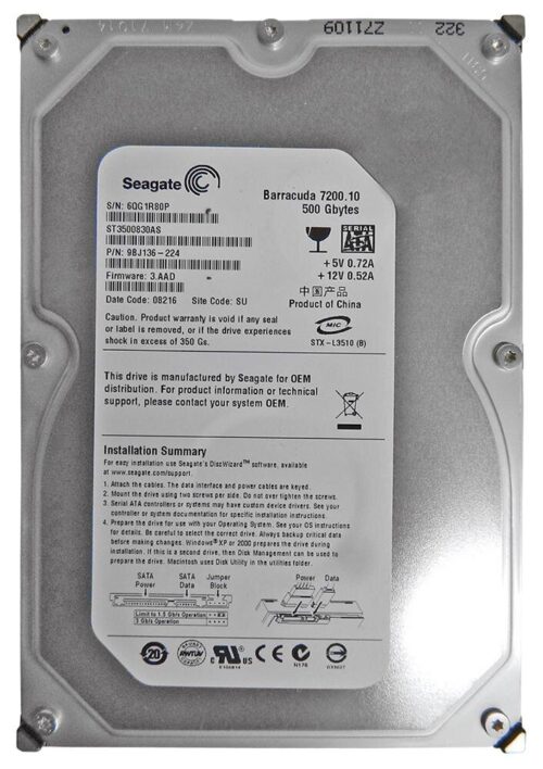 Barracuda 7200.10 500gb Sata