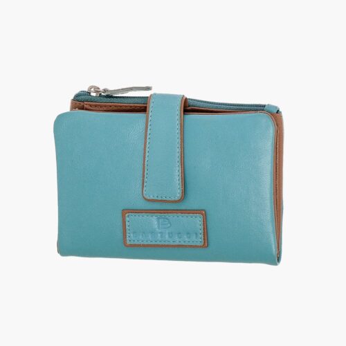 Bartuggi Γυναικείο Δερμάτινο Πορτοφόλι Turquoise Small
