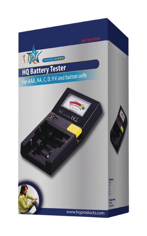 Bat-Tester 5 Hq Battery Tester For Aaa, Aa, C, D9v And Button Cells