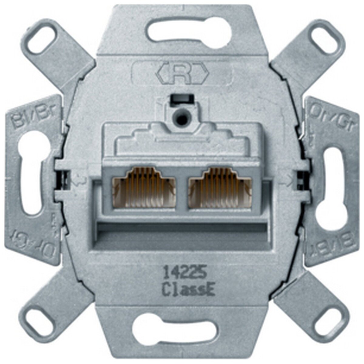 Berker Πρίζα RJ45 Διπλή STP Cat 250mhz