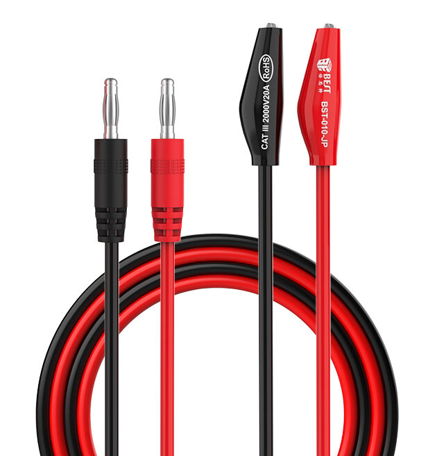 BEST καλώδια πολύμετρου με alligator clips CAT III 2000V 20A
