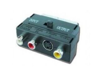 Bidirectional Adapter Scart Σε Rca + S-Video Με Διακόπτη