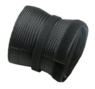 Brateck Πλέγμα Καλωδίων Τύπου Flex Wrap Vs 85 100x8.5cm Μαύρο