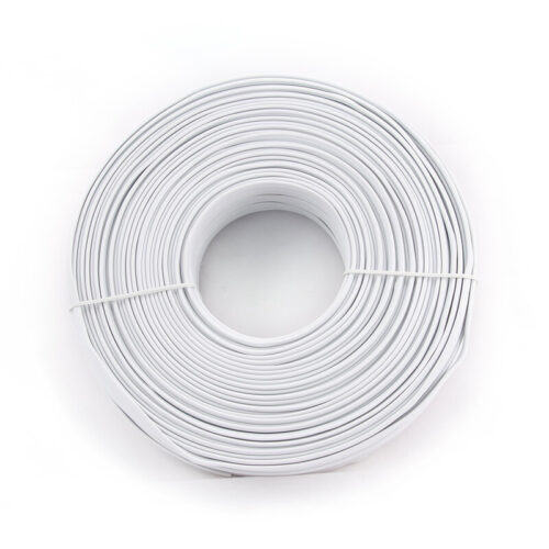 Cableexpert Flat Τηλεφωνικό Καλ. Άσπρο 100cm - 4 Wires