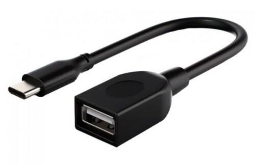 Cabletime Καλώδιο USB Type-C Σε USB 2.0 Cmaf2 480Mbps 0.15m Μαύρο