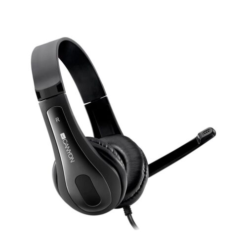 Canyon PC Headset Black 3.5 combined jack
