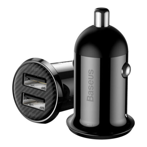 Car Charger For Mobile And Tablet 5v 2000ma Black