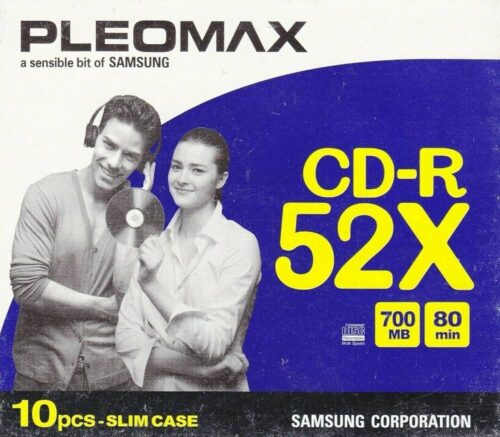 Cd-R 52X 700Mb Sp-10 Slimcase Samsung Pleomax